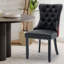 Chaises de salle à manger, chaise de salle à manger rembourrée haut de gamme avec anneau clouté-531111163-531111162-511006614