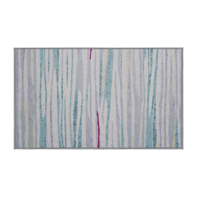 Tapis gris lavable à la machine
