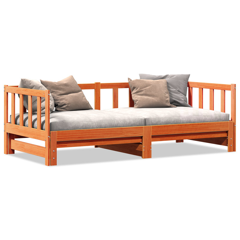 Pull-Out Day Bed Without Mattress Wax Brown, Super King (6')