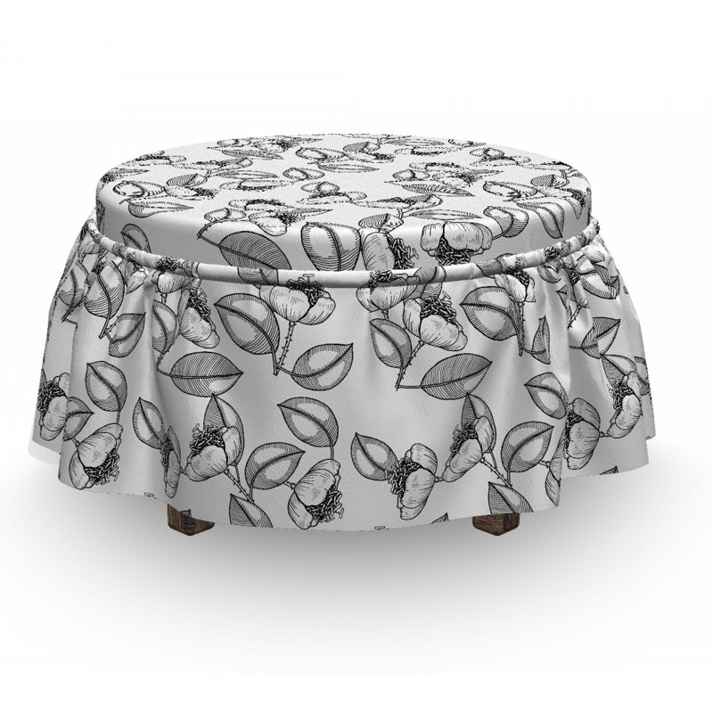 Box Cushion Ottoman Slipcover