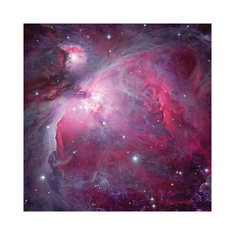 M42, The Great Nebula In Orion 1 Piece Wrapped Canvas Wall Art, 66.04 cm H x 66.04 cm W