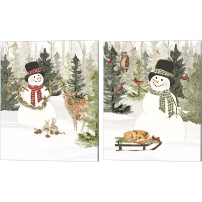 " Christmas In The Woods A " by Tara Reed 2 - Pieces