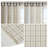 50x84" Plaid Tab Top Curtain Panel with Fleece Lining