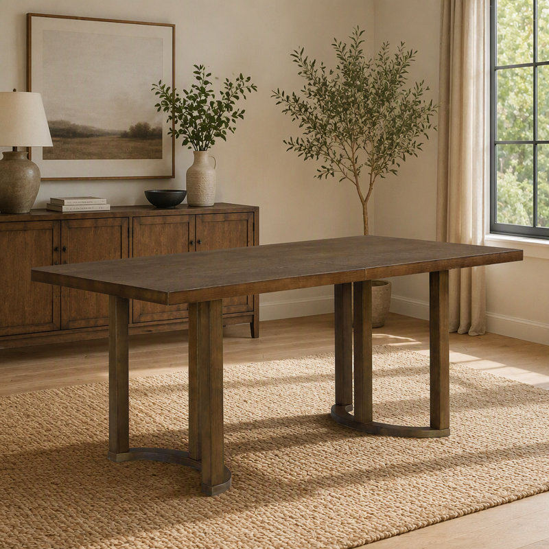 69"L Dining Table, Walnut