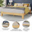 Lit plateforme avec lattes de soutien en bois, aucun sommier requis-70471261-70483629