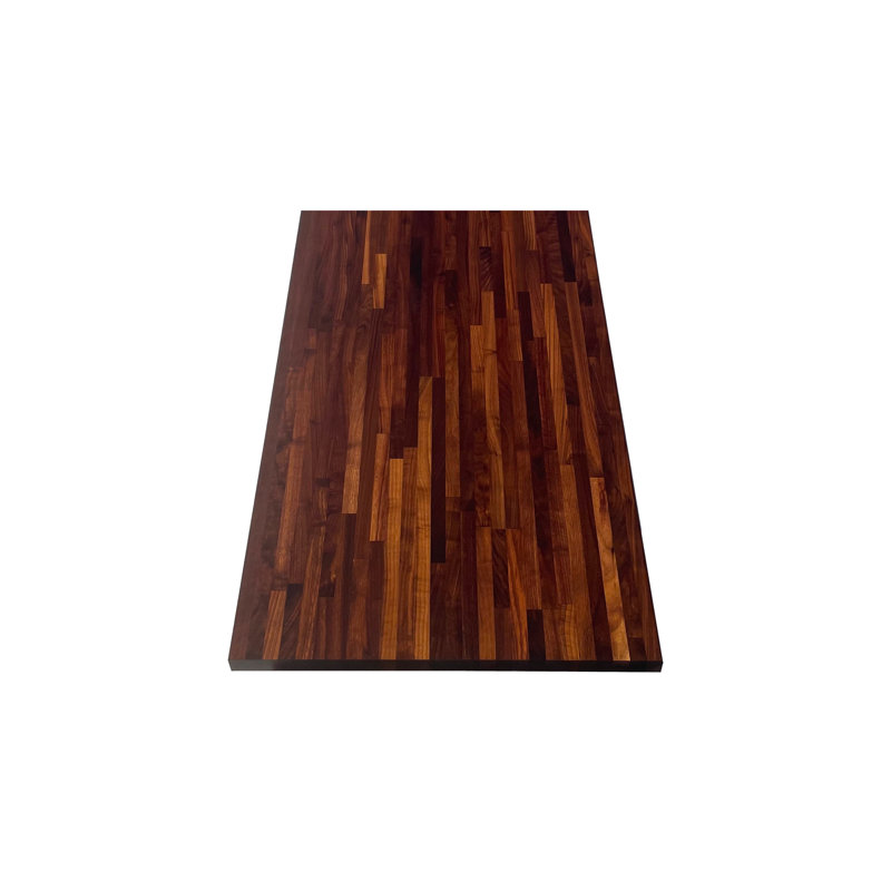 Plateau de table en bois de boucher - épaisseur 1,5 po, 36 po x 48 po, Noyer