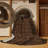Machine Washable Solid Brown Area Rug-234183289