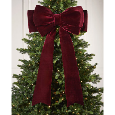 133cm Solid Colour Velvet Bow