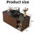 36 " Modern Floating Bathroom Vanity With Round Sink, Wall-Mounted Storage Cabinet With 1 Cabinet And 2 Open Compartments, Black Faux Marble Table Top