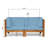 BRAVA X-BACK LOVESEAT, BLUE