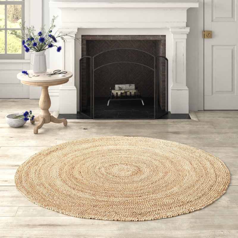 Birch Lane™ Gage Hand Braided Solid Color Rug & Reviews | Wayfair