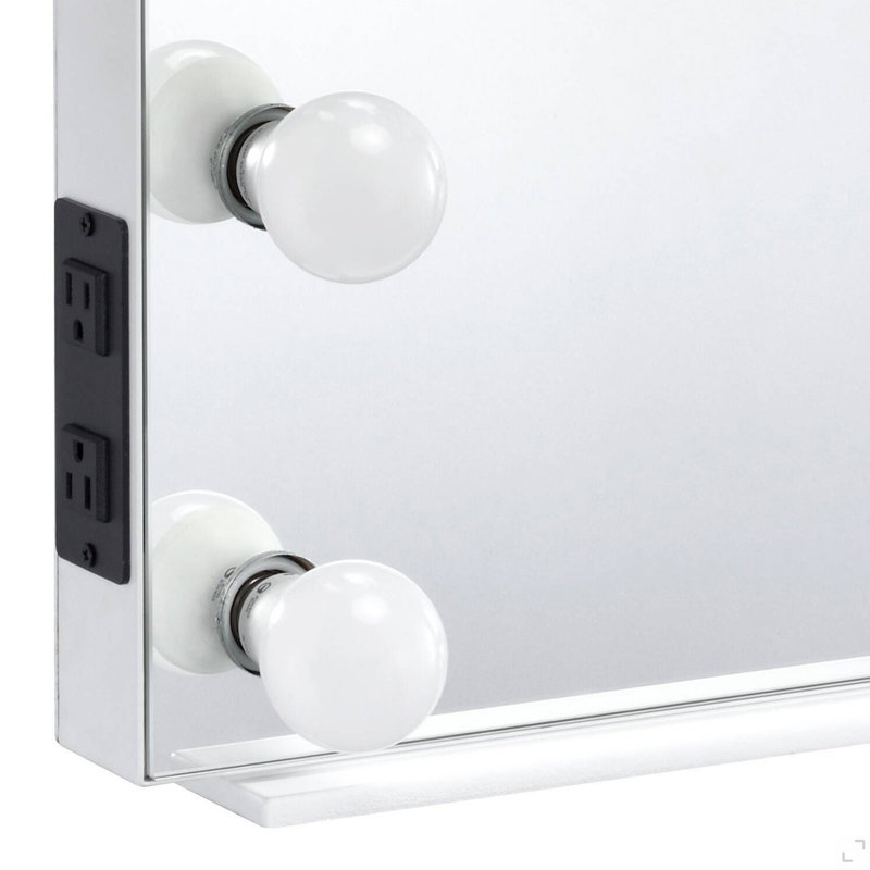 Miroir d'appoint blanc