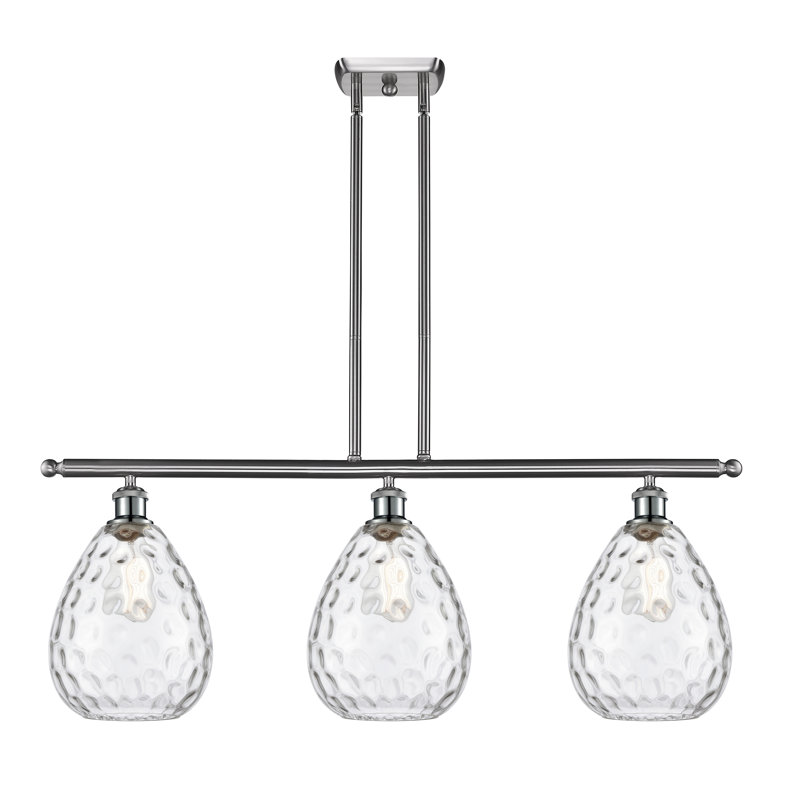 Jaron 3 - Light Kitchen Island Pendant, No Bulb Included, Brushed Satin Nickel