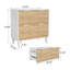 Armoire de rangement en bois avec tiroirs-131147454