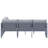 Deko Living 5 Place Seating Outdoor Gray Sofa and Table Set