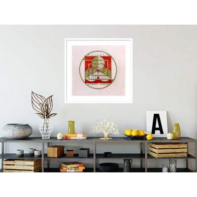 «Spring Green Design», conception circulaire transparente par Frank Lloyd Wright - impression giclée encadrée