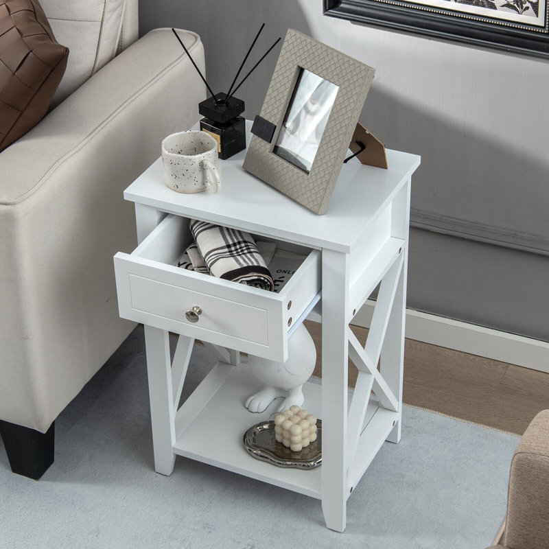 Veana 40 cm W Bedside Table