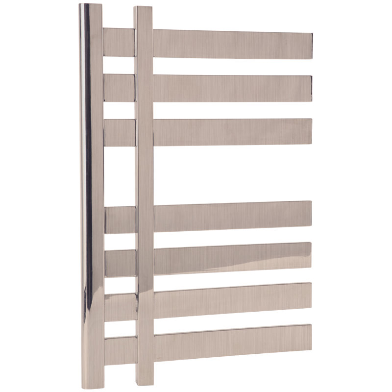 Lioni Wall Mount Electric Towel Warmer, 27" H x 19.5" W x 5.19" D, Brushed Nickel