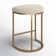 Upholstered Counter Stool with Metal Frame