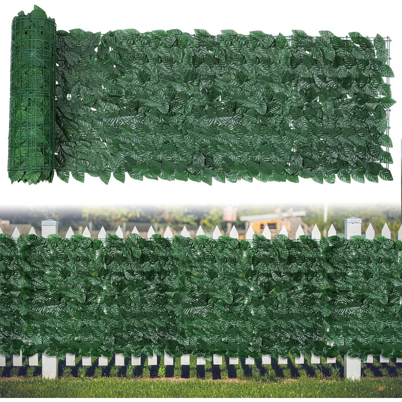 Clôture verte en polyéthylène avec 40 panneaux inclus, H 11,81 po x l 15,75 po x P 2 po