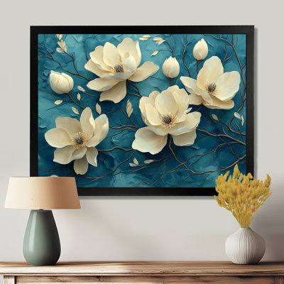 Jardin de magnolias sur Agate River II - art mural Magnolias