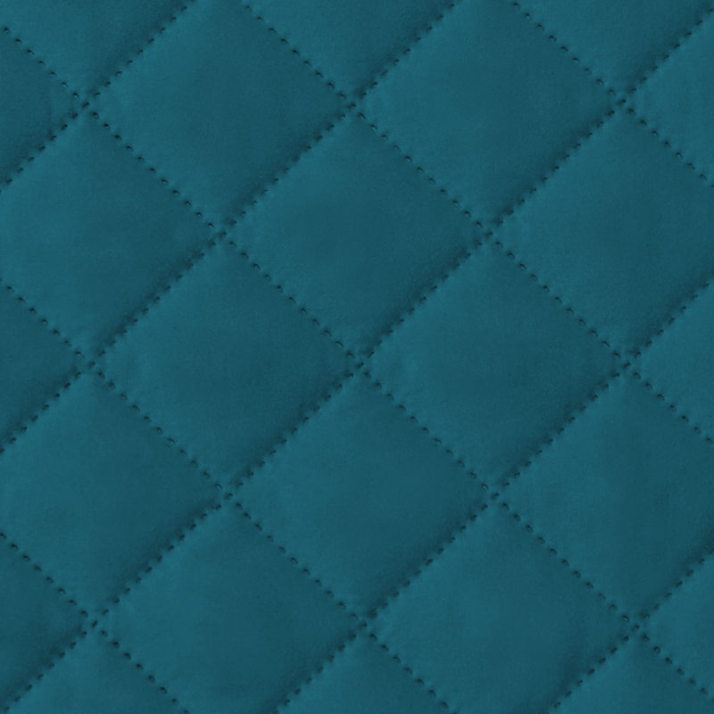 Microfiber / Microsuede Box Cushion Slipcover, 0.2" H x 102" W x 22" D, Deep Blue Microfiber