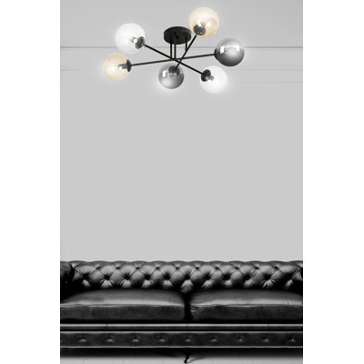 Cadesia Glass Semi Flush Mount