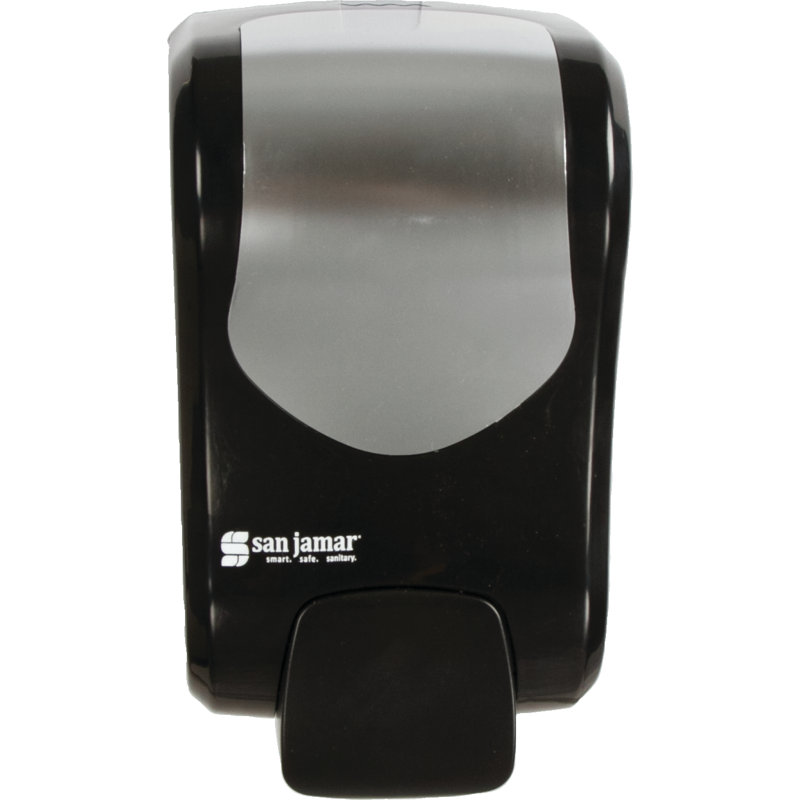 Distributeur de savon, Noir, H 5,50 po x l 5,50 po x P 5,50 po