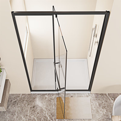 Pivot Shower Door Tempered Glass Swing Shower Door
