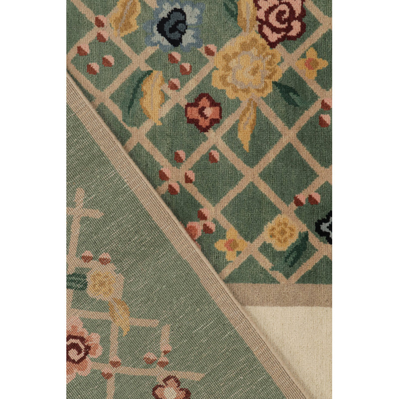 One-of-a-Kind Rectangle 9'1" X 12' Hand Knotted Area Rug