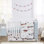 Ensemble de literie pour lit de bébé 4 pièces rouge et bleu