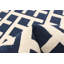 Ensemble de tapis intérieur / extérieur géométrique bleu-476683935