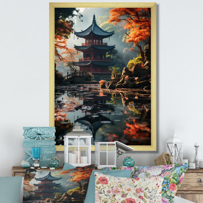 Teije, art asiatique, pagode sereine - impression