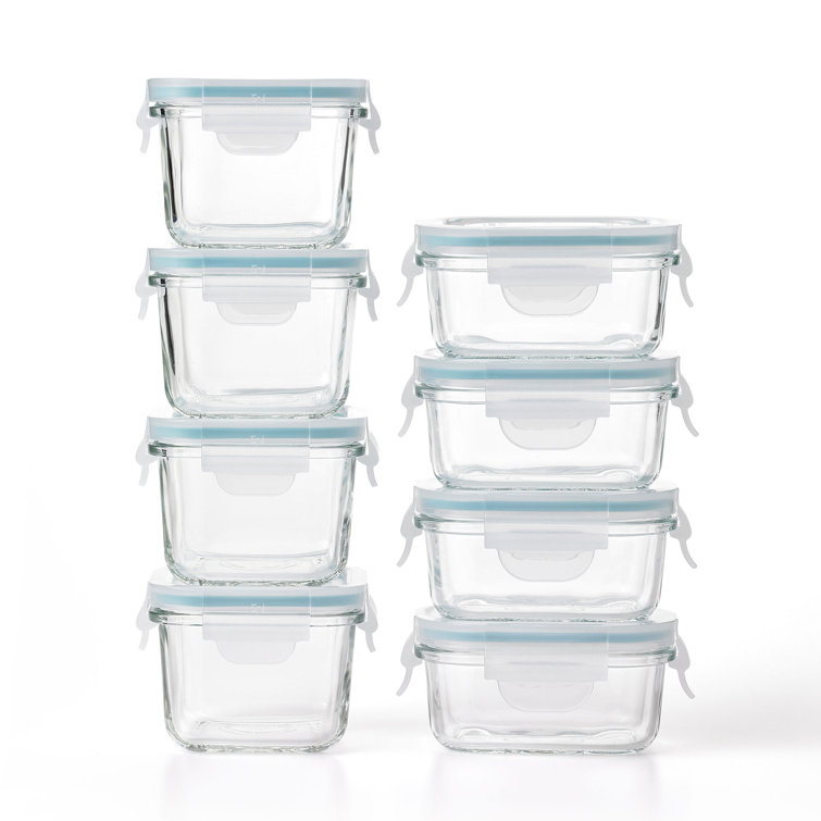 Glasslock Classic 8 pc Glass Storage Set 