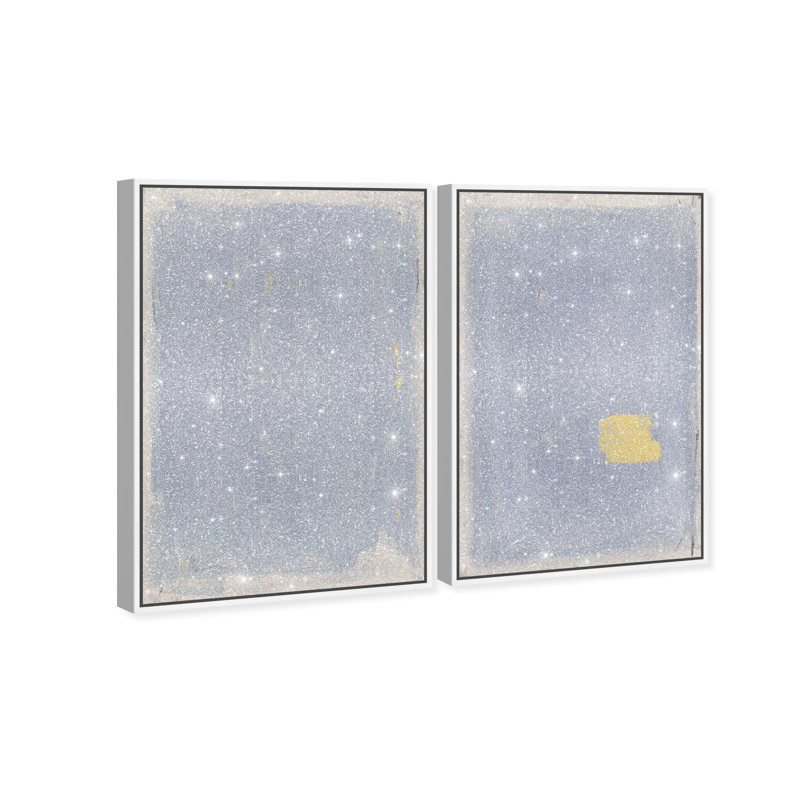 Painted Morning Set Set by Oliver Gal, 55" H x 37" W, White Floater Frame