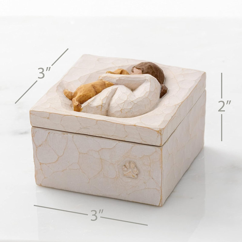 True, Sculpted Hand-Painted Keepsake Box