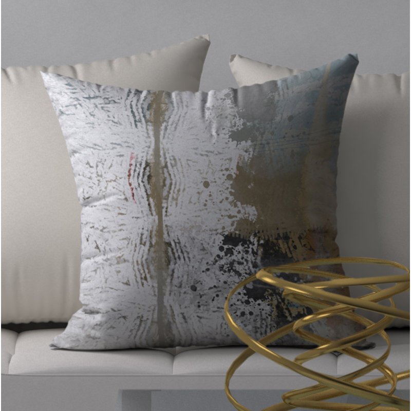 Housse de coussin carrée tendance FAB et insert, 18 po x 18 po