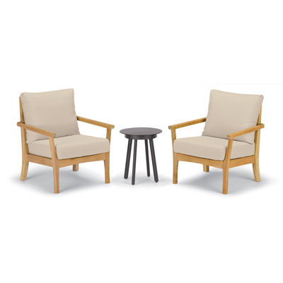 Mera 3-Piece Club Chairs and Eiland Table Chat Set