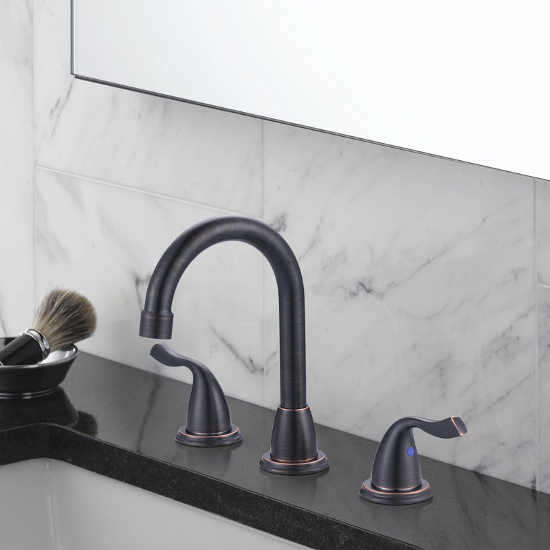 2-handle Bathroom Faucet with Drain Assembly, Oil Rubbed Bronze