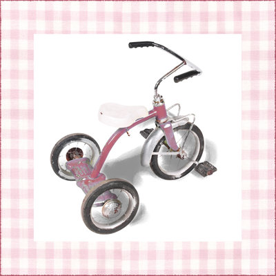 Kristas Tricycle - Wrapped Canvas Art Prints