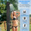 Douche chauffante solaire 10,6 gallons avec pomme de douche Freerotating Outsunny, réglage de la température et douche au pied, douche extérieure à 2 sections pour le spa de la piscine, 7 pi