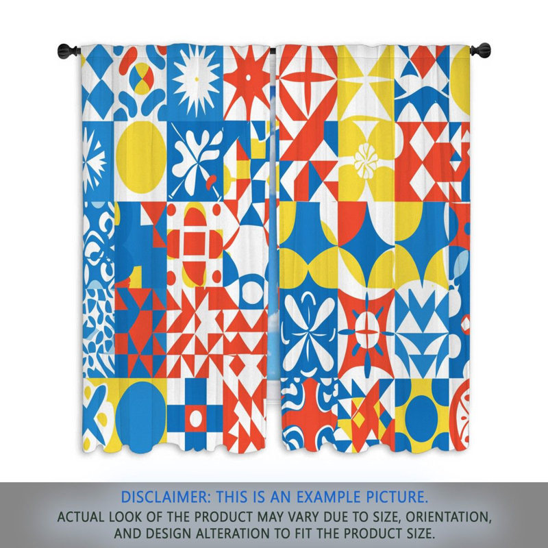 Paire de rideaux obscurcissant en polyester Alfo, L 20 po x L 52 po