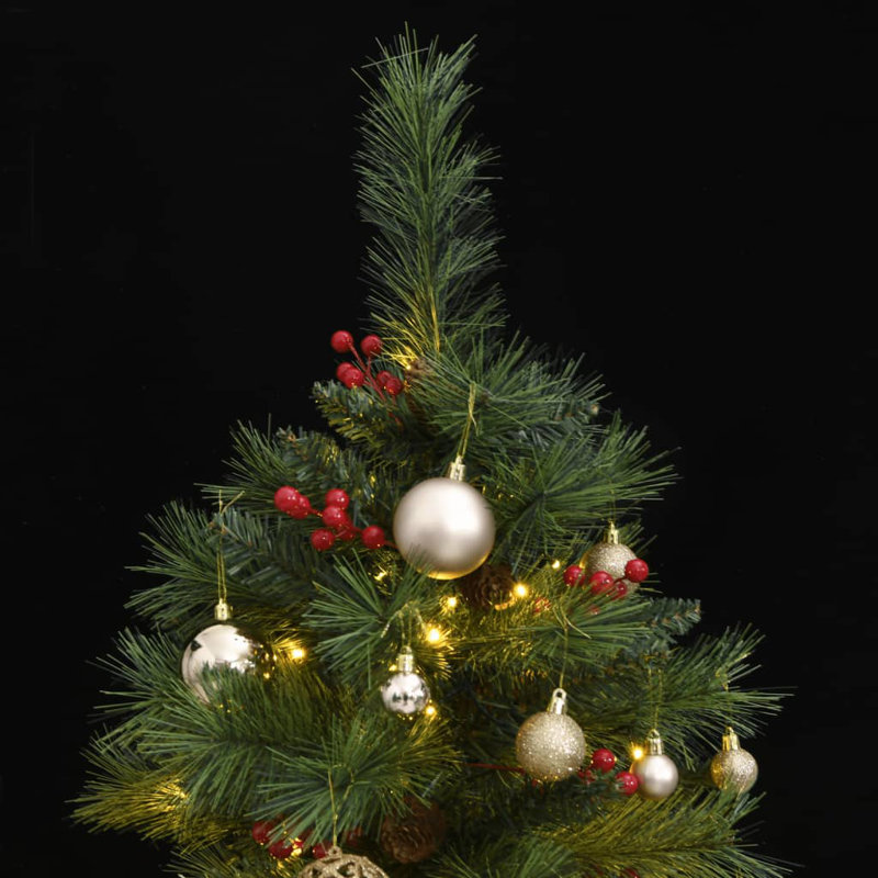 Arbre de Noël artificiel éclairé, 3,9 pi