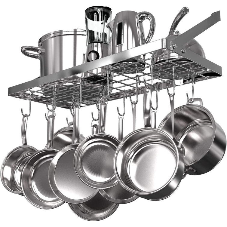 Cuisinart 4-in x 6-in Stainless 6-Hook Pot Rack in the Pot Racks department  at