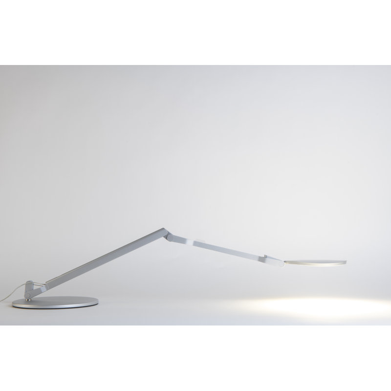Splitty Reach Adjustable Metal USB Desk Lamp, Silver