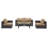Convene 5 Piece Set Outdoor Patio with Fire Pit-335750134