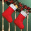 Bas de Noël en tissu