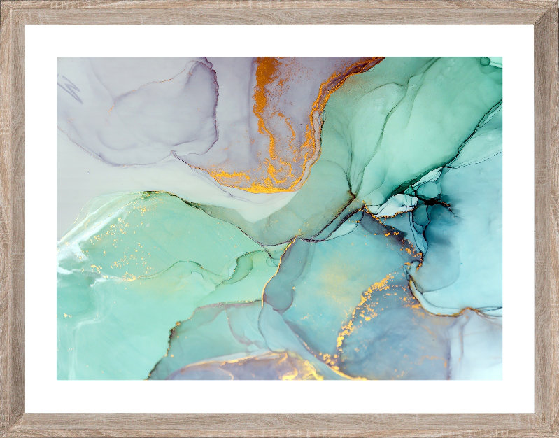 Marble 1 - Single Picture Frame Print, Bevelled Wood Effect, 215.392 cm H x 164.592 cm W