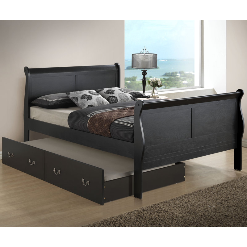 Citronelle Kids with Trundle, Twin, Black