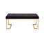 Banc noir avec base en C en métal-1678731433